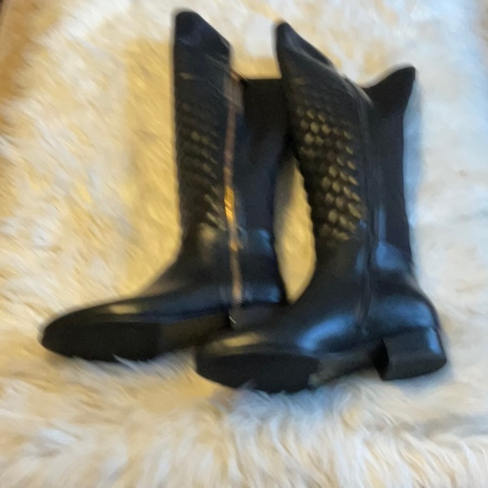 ANN CREEK Quilt Front Shaft Over The Knee Women’s Miller Black Boots Size 7.5